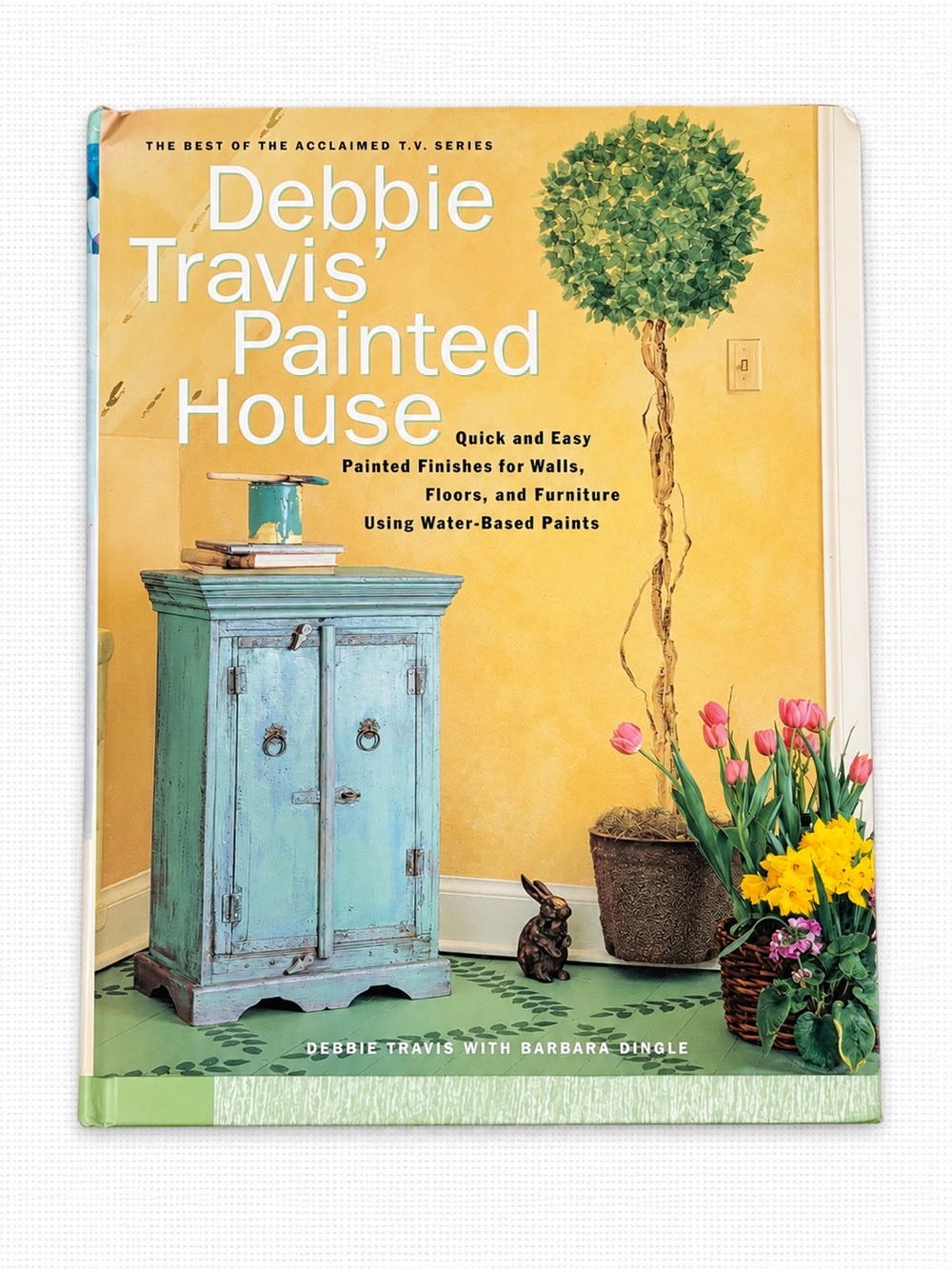 Vintage Debbie Travis' Painted House — Yellow Cover with Turquoise Cabinet